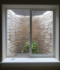 Stack Stone Tan Custom Basement Window Well Liner